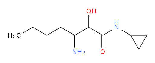 3-amino-N-cyclopropyl-2-hydroxyheptanamide
