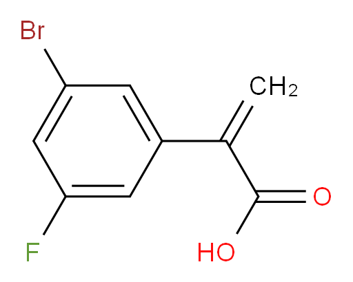 2-(3-bromo-5-fluorophenyl)prop-2-enoic acid
