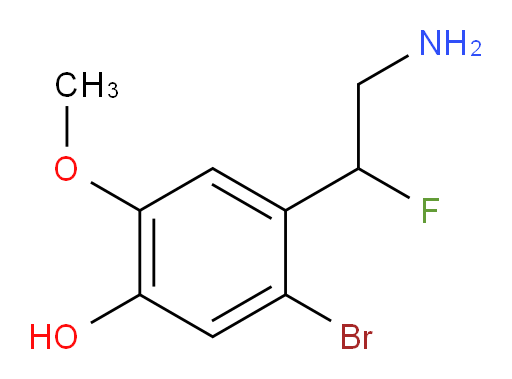 4-(2-amino-1-fluoroethyl)-5-bromo-2-methoxyphenol