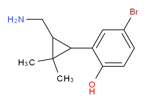 2-[3-(aminomethyl)-2,2-dimethylcyclopropyl]-4-bromophenol