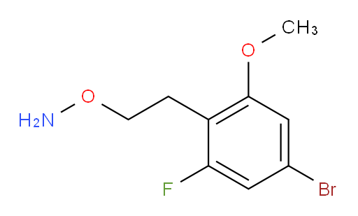 O-[2-(4-bromo-2-fluoro-6-methoxyphenyl)ethyl]hydroxylamine
