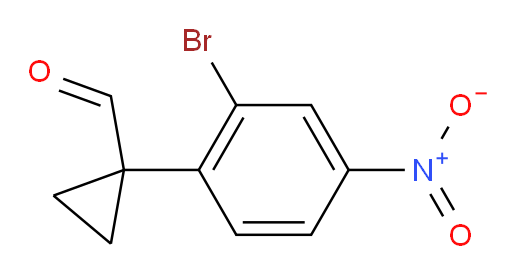 1-(2-bromo-4-nitrophenyl)cyclopropane-1-carbaldehyde