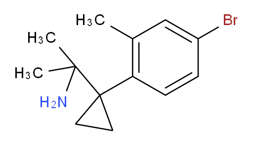 2-[1-(4-bromo-2-methylphenyl)cyclopropyl]propan-2-amine