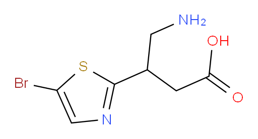 4-amino-3-(5-bromo-1,3-thiazol-2-yl)butanoic acid