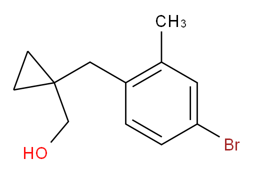 {1-[(4-bromo-2-methylphenyl)methyl]cyclopropyl}methanol
