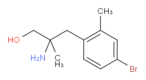 2-amino-3-(4-bromo-2-methylphenyl)-2-methylpropan-1-ol
