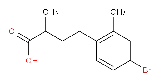 4-(4-bromo-2-methylphenyl)-2-methylbutanoic acid