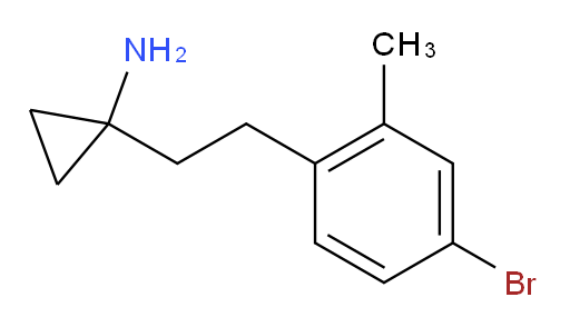 1-[2-(4-bromo-2-methylphenyl)ethyl]cyclopropan-1-amine