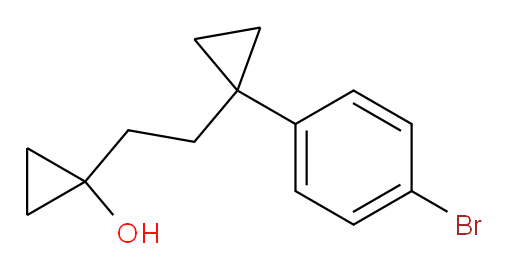 1-{2-[1-(4-bromophenyl)cyclopropyl]ethyl}cyclopropan-1-ol
