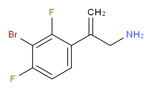 2-(3-bromo-2,4-difluorophenyl)prop-2-en-1-amine