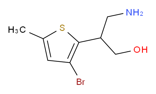3-amino-2-(3-bromo-5-methylthiophen-2-yl)propan-1-ol