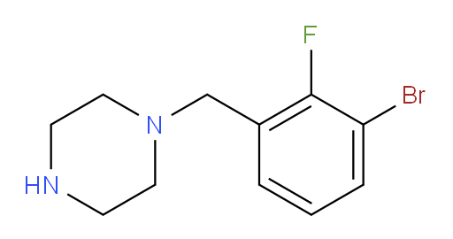 1-[(3-bromo-2-fluorophenyl)methyl]piperazine