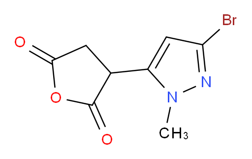 3-(3-bromo-1-methyl-1H-pyrazol-5-yl)oxolane-2,5-dione