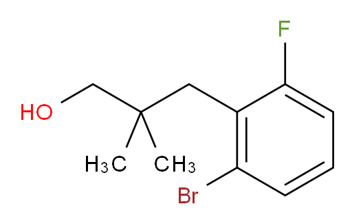 3-(2-bromo-6-fluorophenyl)-2,2-dimethylpropan-1-ol