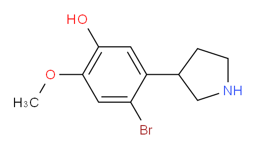 4-bromo-2-methoxy-5-(pyrrolidin-3-yl)phenol