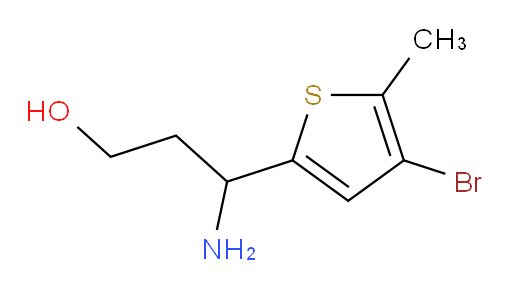 3-amino-3-(4-bromo-5-methylthiophen-2-yl)propan-1-ol