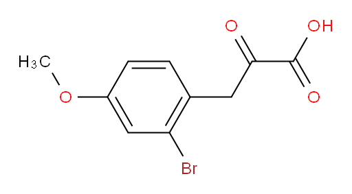 3-(2-bromo-4-methoxyphenyl)-2-oxopropanoic acid