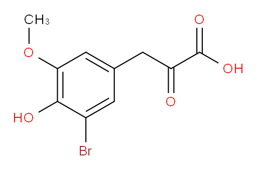 3-(3-bromo-4-hydroxy-5-methoxyphenyl)-2-oxopropanoic acid