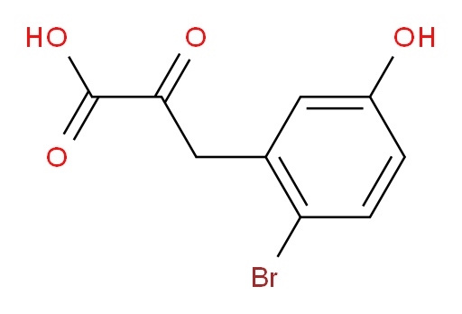 3-(2-bromo-5-hydroxyphenyl)-2-oxopropanoic acid
