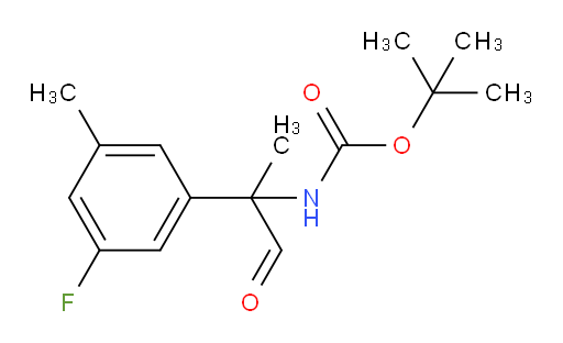 tert-butyl N-[2-(3-fluoro-5-methylphenyl)-1-oxopropan-2-yl]carbamate