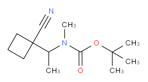 tert-butyl N-[1-(1-cyanocyclobutyl)ethyl]-N-methylcarbamate