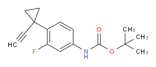 tert-butyl N-[4-(1-ethynylcyclopropyl)-3-fluorophenyl]carbamate