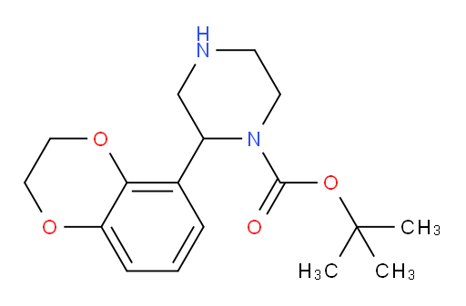 tert-butyl 2-(2,3-dihydro-1,4-benzodioxin-5-yl)piperazine-1-carboxylate