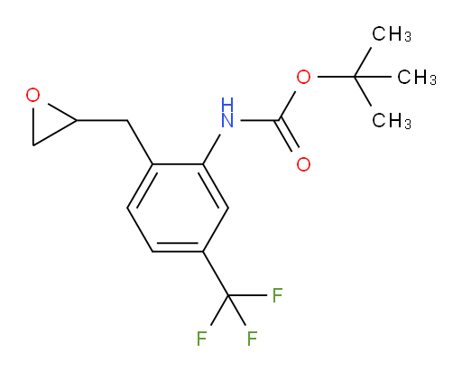 tert-butyl N-{2-[(oxiran-2-yl)methyl]-5-(trifluoromethyl)phenyl}carbamate
