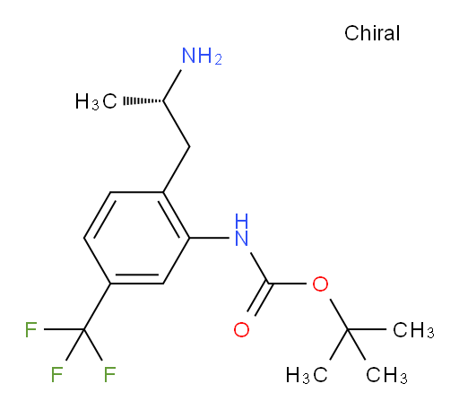 tert-butyl N-{2-[(2S)-2-aminopropyl]-5-(trifluoromethyl)phenyl}carbamate