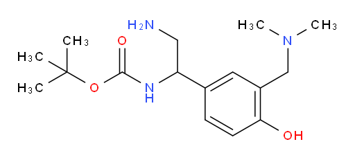 tert-butyl N-(2-amino-1-{3-[(dimethylamino)methyl]-4-hydroxyphenyl}ethyl)carbamate