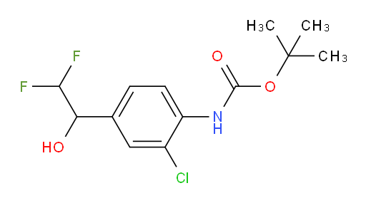 tert-butyl N-[2-chloro-4-(2,2-difluoro-1-hydroxyethyl)phenyl]carbamate