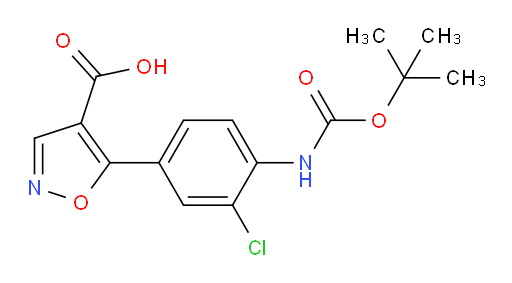 5-(4-{[(tert-butoxy)carbonyl]amino}-3-chlorophenyl)-1,2-oxazole-4-carboxylic acid