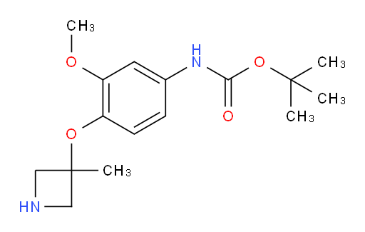 tert-butyl N-{3-methoxy-4-[(3-methylazetidin-3-yl)oxy]phenyl}carbamate