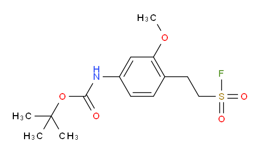 tert-butyl N-{4-[2-(fluorosulfonyl)ethyl]-3-methoxyphenyl}carbamate