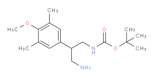 tert-butyl N-[3-amino-2-(4-methoxy-3,5-dimethylphenyl)propyl]carbamate