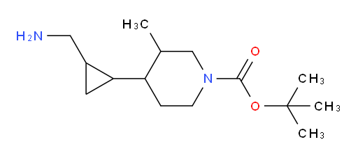 tert-butyl 4-[2-(aminomethyl)cyclopropyl]-3-methylpiperidine-1-carboxylate