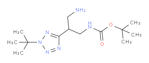 tert-butyl N-[3-amino-2-(2-tert-butyl-2H-1,2,3,4-tetrazol-5-yl)propyl]carbamate