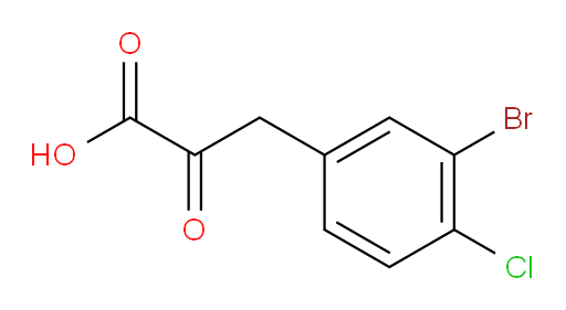 3-(3-bromo-4-chlorophenyl)-2-oxopropanoic acid