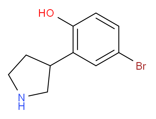 4-bromo-2-(pyrrolidin-3-yl)phenol