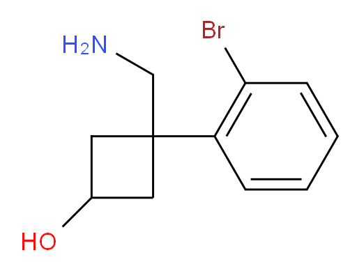 3-(aminomethyl)-3-(2-bromophenyl)cyclobutan-1-ol