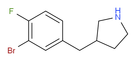3-[(3-bromo-4-fluorophenyl)methyl]pyrrolidine