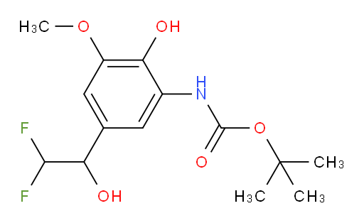 tert-butyl N-[5-(2,2-difluoro-1-hydroxyethyl)-2-hydroxy-3-methoxyphenyl]carbamate