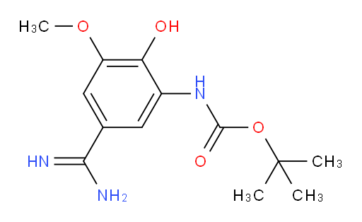 tert-butyl N-(5-carbamimidoyl-2-hydroxy-3-methoxyphenyl)carbamate
