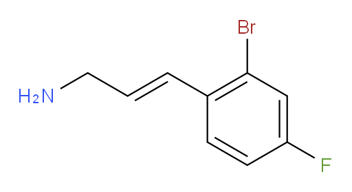 3-(2-bromo-4-fluorophenyl)prop-2-en-1-amine