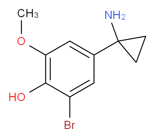 4-(1-aminocyclopropyl)-2-bromo-6-methoxyphenol