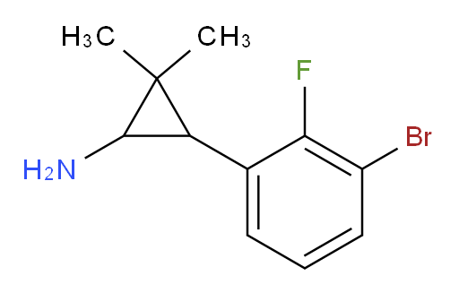 3-(3-bromo-2-fluorophenyl)-2,2-dimethylcyclopropan-1-amine