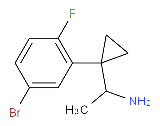 1-[1-(5-bromo-2-fluorophenyl)cyclopropyl]ethan-1-amine