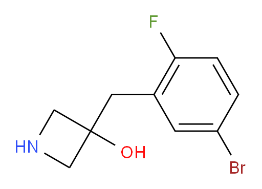 3-[(5-bromo-2-fluorophenyl)methyl]azetidin-3-ol