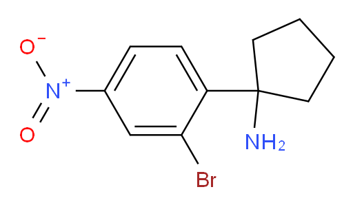 1-(2-bromo-4-nitrophenyl)cyclopentan-1-amine