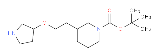 tert-butyl 3-[2-(pyrrolidin-3-yloxy)ethyl]piperidine-1-carboxylate